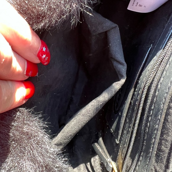 Scoop Black Faux Fur Crossbody Bag - Picture 12 of 15